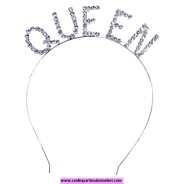 Taşlı Queen Gümüş Taç